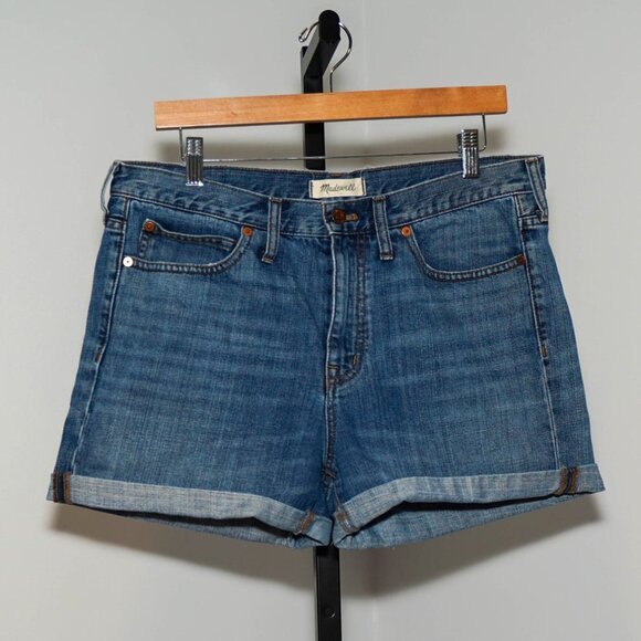 Madewell Pants - Madewell Denim High Waist Cuff Shorts - See Measurements